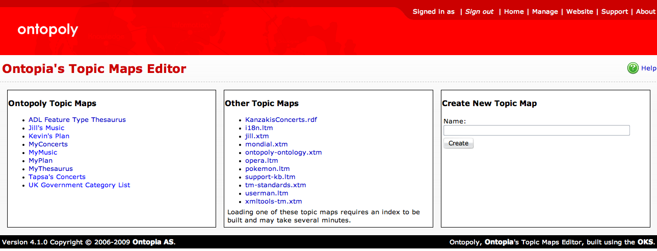 Ontopoly Topic Map Index Page