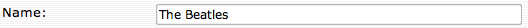 Name field Name field